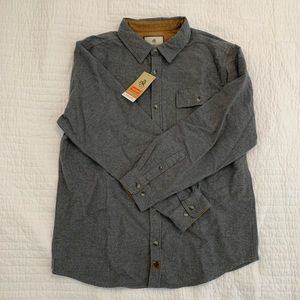 Men’s Flannel Charcoal Heather Shirt